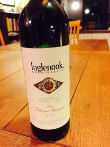 1982 Inglenook, estate Reserve Cask Cabernet Sauvignon