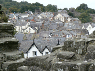 onwy, a walled city in northern Wales