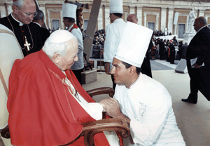 Sal with Pope John Paul