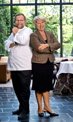 Chef Geert Van Hecke and his wife, Mireille De Demunck