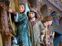 Elaborate carvings can be found in the Victorian wing of the Cardiff Castle