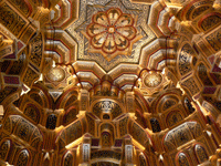 Golden ceiling, Victorian wing of Cardiff Castle