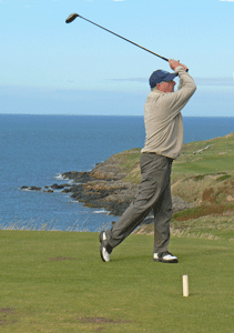 Golfer, Nefyn, Wales