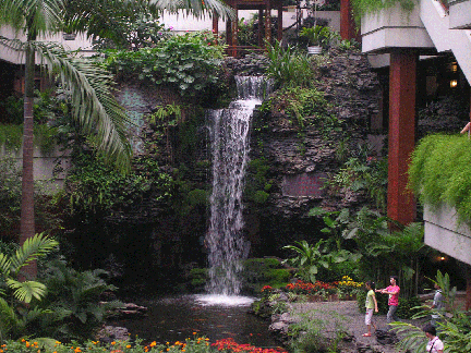 indoor-waterfall, Ghuangzhou