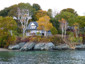 An island home in the bay near Portland, ME