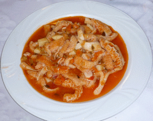 Plate of tripe