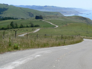 The view south from Meyers Grade, Sonoma coast