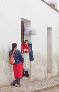 Street scene, Pozos