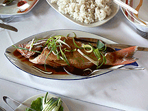 Lapu-lapu fish from Badjao Restaurant on Palawan