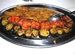 Vegetable antipasti at Azienda Fontansalsa, on Sicily