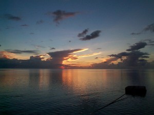 Sunset in Moorea