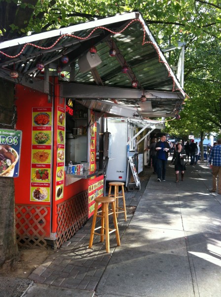 Just a few of the Portland food cart choices.