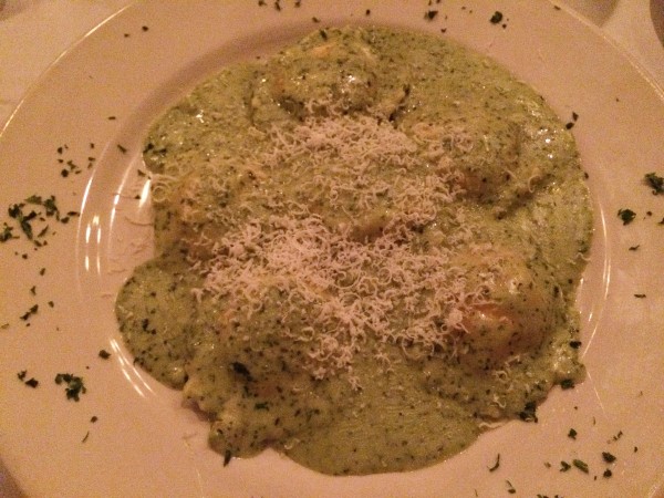 Lobster Ravioli at Nazzaro's.