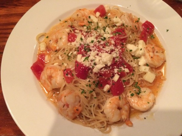 Shrimp and Pasta at Echo.