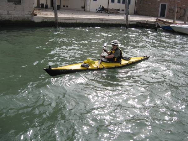 Kayaking the streets of Venice