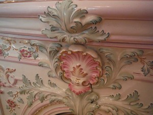 Porcelain stove detail from the Turnblad mansion