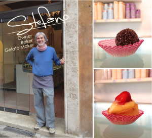 Stefano Marcotulli, owner of Gelateria del Teatro