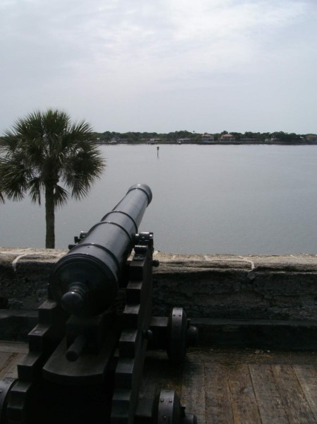 This cannon could send a projectile to the lighthouse 1 1/2 miles away.