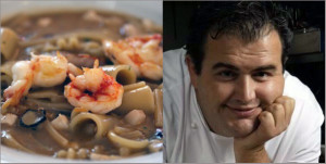 Chef Gennaro Esposito and his multi-pasta soup