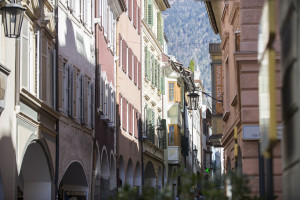 Merano's porticoed street