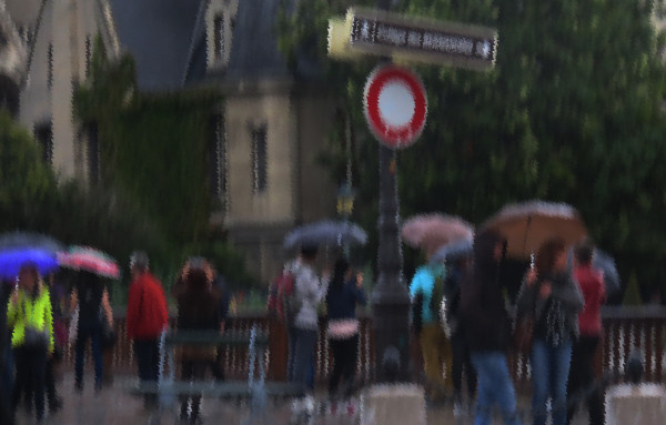 Paris rain, photo by Linda Sanford