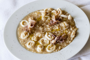 Vissani's calamari and potato risotto