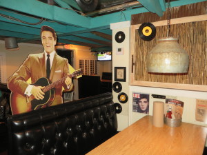 The Elvis booth in honor of his visit during his early years.