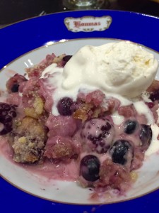 Mixed berry cobbler.