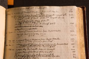 Thomas Jefferson wine account book