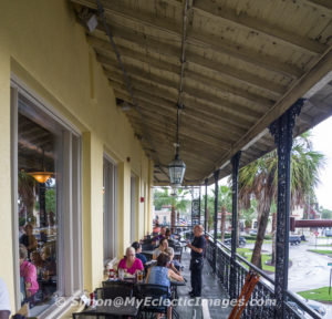 Outdoor Seating on the Second Floor Deck