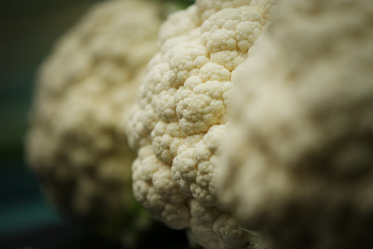 CauliBroc with Spicy Mint Sauce