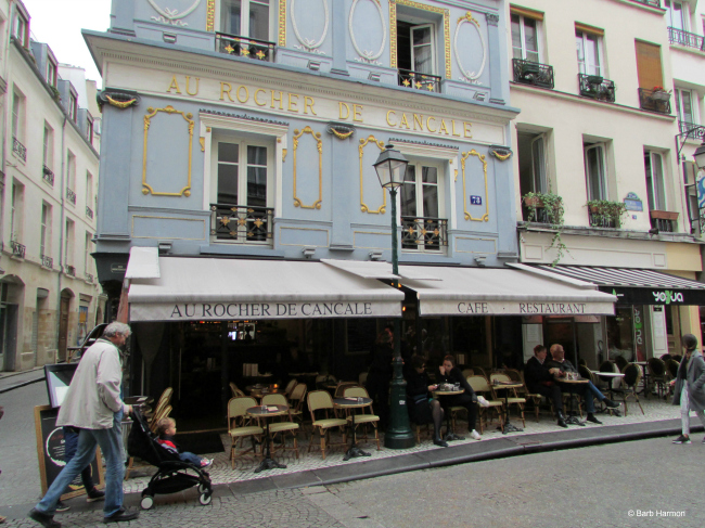 78 rue Montorgueil. One of the most photographed restaurants.